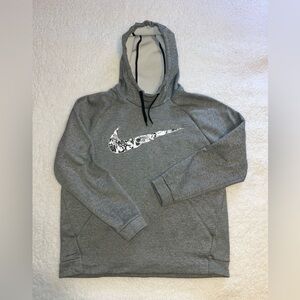 Nike Dri-Fit Hoodie Pullover Heather Gray Sweatshirt Men’s XL
